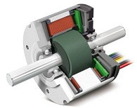 These brushless DC motors have several key advantages: low inertia, minimal detent, robust bearings and compact construction